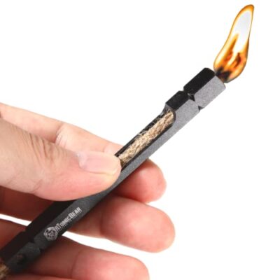 Fire Starter Wick for Campfires - Firewand Survival Tool Serves as a 