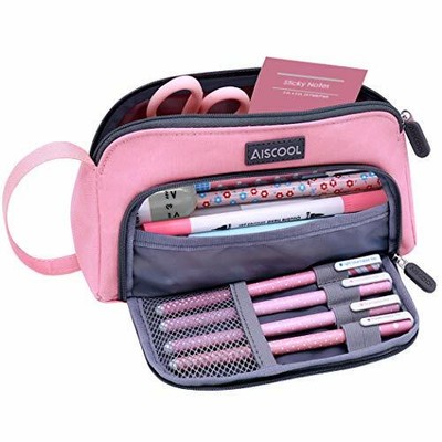 Big Capacity Large Pencil Pouch Organizer  Bag Holder Stationery Box with Zipper