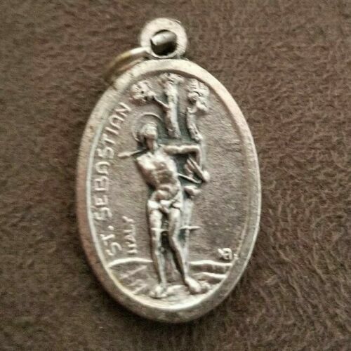 St. Sebastian/St. Christopher double sided medal