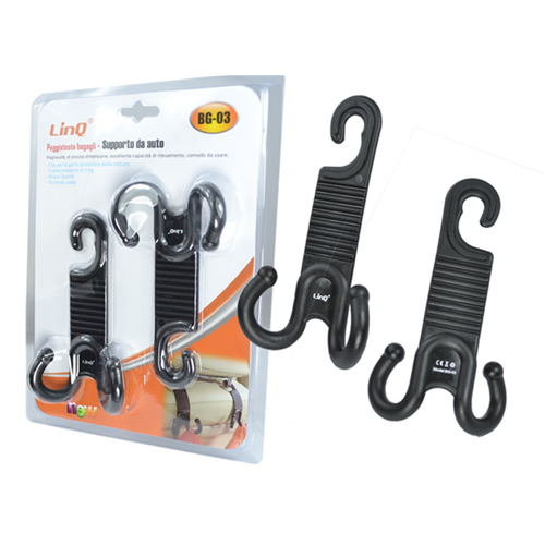 Supporto Auto Poggiatesta Bagagli Borse Borsa Valigia Linq Bg-03 Massimo 3 Kg