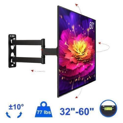 Full Motion TV Wall Mount Swivel Bracket for Vizio TCL 42 43 47 50 55 60 65 70 