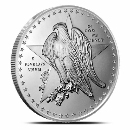 Lot of 5   1 oz. Remember the Alamo .999 Silver rounds, BU