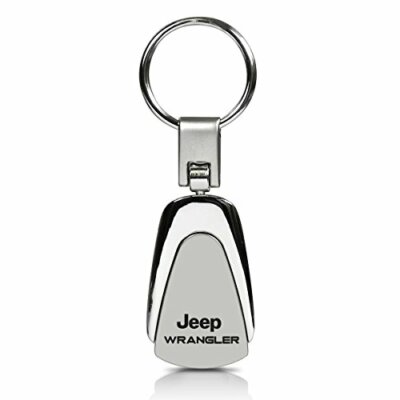 Jeep Wrangler Chrome Metal Tear Drop Key Chain Key-ring Keychain