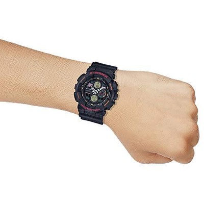 Pre-owned Casio G-shock Men Black Dial Analog-digital Ga-140-1a4dr ( G976 )