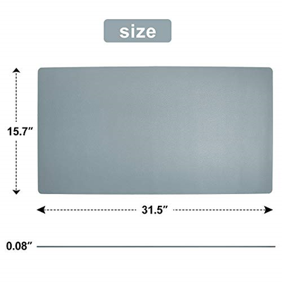 Getfitsoo Leather Desk Pad, Laptop Desk Mat, Waterproof Desk Writing Pad at and