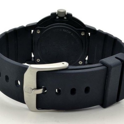Pre-owned Luminox Navy Seal Dive Men's Watch Rotating Bezel Black Dial Rubber Strap 3001