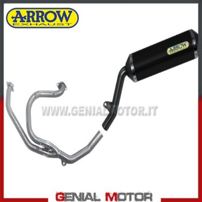 Scarico Completo Arrow Race Tech Allu Nero Honda Xl 650 V Transalp 2000 > 2007