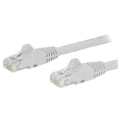 StarTech.com 8 ft White Cat6 Cable with Snagless RJ45 Connectors - Cat6 Ethernet