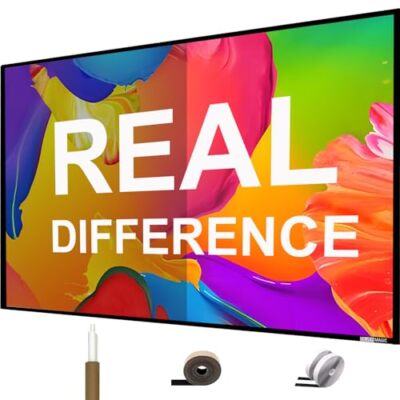 2024 New ALR Projector Screen - Fixed Frame Like & Wall Mounted - Gray120''