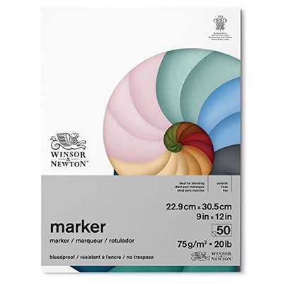 Winsor & Newton Classic Bleedproof Marker Pad 22.9cm x 30.5cm, White