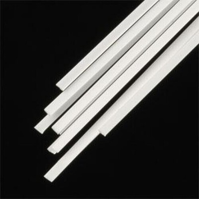 Plastruct Rectangle Strip .010x.060x10 (10) - Model Scratch Building Plastic