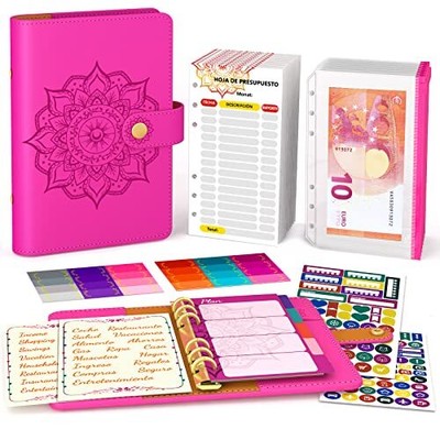 Aocii Budget Binder Budget Planner Español - A6 Carpeta De Presupuesto, Agenda 