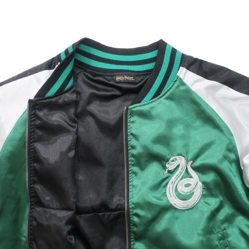 Pre-owned Harry Potter Sukajan Slytherin Emblem From Japan Size L In Multicolor