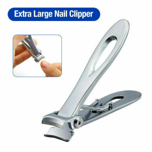 Extra Large Toe Nail Clippers For Thick Hard Nail Cutter Heavy Duty Stainless US