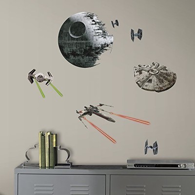 20 Pcs Star Wars EP VII Spaceships PampS Wall Decals Stickers Home Kid Room Decors
