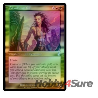 Foil Bloodbraid Elf M/NM Magic: The Gathering MTG Time Spiral Remastered