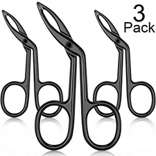 3 Packs Eyebrow Tweezers, Scissors Shaped Eyebrow Straight ...