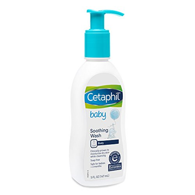 Cetaphil Baby Soothing Wash, Paraben Free, Hypoallergenic, Colloidal (Pack of 4)