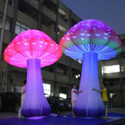4m Full Printing Colored Giant Inflatable Mushroom for Theme Park, Event, Party