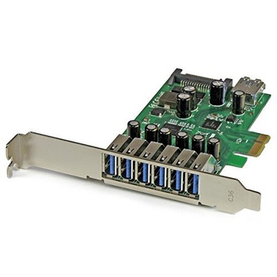 Startech.com 7-port Pci Express Usb 3.0 Card - Standard And Low-profile Design -