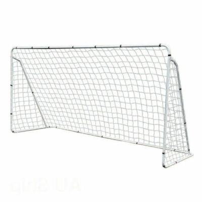 12 x 6' Soccer Goal Net Steel Frame Backyard Football Training Set Portable