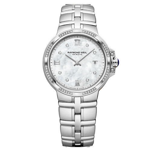 Raymond Weil 9815 Geneve 18K Gold Black & Diamond Dial Swiss