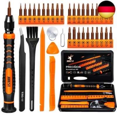 JOREST 38Pcs Feinmechaniker Schraubendreher Set, Mini Werkzeug mit Torx T5 T6