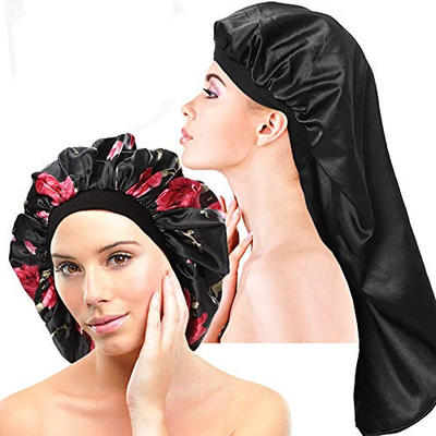 Extra Large Silk Bonnet For Natural Hair Soft Long Satin Bonnet