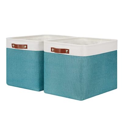 Extra Large Fabric Storage Bin Baskets for Organizing Shelves 2 Pack Storage ...