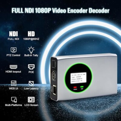 ORIVISION Full NDI Encoder Decoder  1080P @ 60hz HDMI to and from Full NDI WebUI