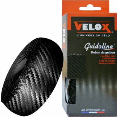 VELOX Fahrrad Rennrad Lenkerband Carbon L:175cm B:30mm schwarz 2 Rollen