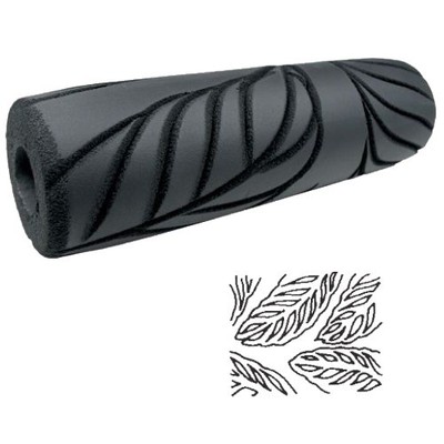 Kraft Tool Drywall Texture Roller Palm Leaf Pattern 