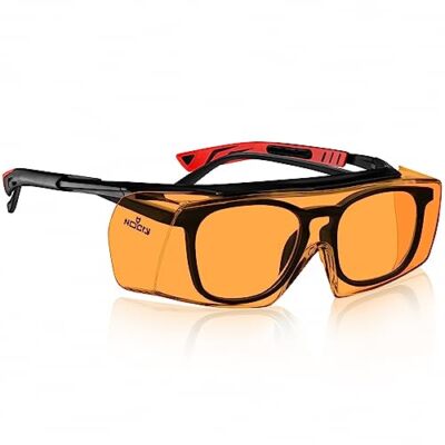 NoCry Blue Light Blocking Over Glasses Safety Glasses with 100% UV Protection, O