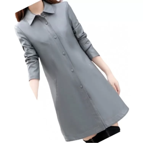 ZAFY LEATHER BRANDNEU PREMIUM DAMEN LEDER MANTEL 100% WEICH SCHAFSFELL SLIM FIT MANTEL ZL116