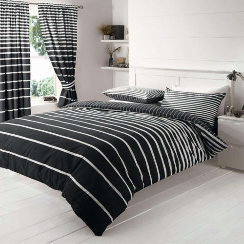 Cotton Blend Stripes Duvet Covers & Bedding Sets