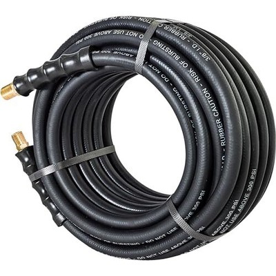 Klutch Rubber Air Hose, 3/8in. x 50ft., 300 PSI, Model# TLEX3850-NT