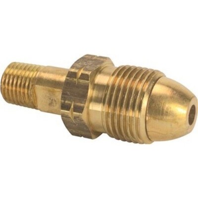 ME318 1/4'' Male NPT To Hard Nose POL Full Flow Marshall Excelsior Propane LPG
