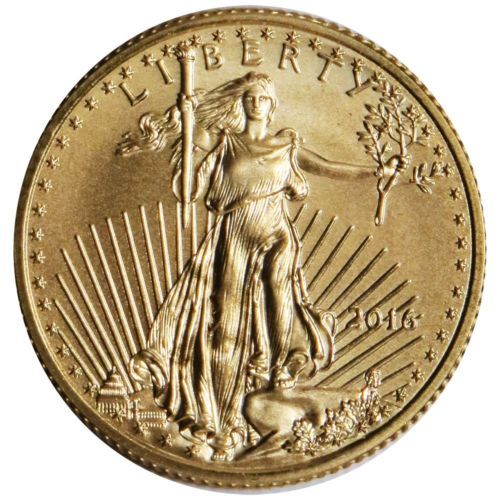 Monedas de lingotes de oro de águila americana