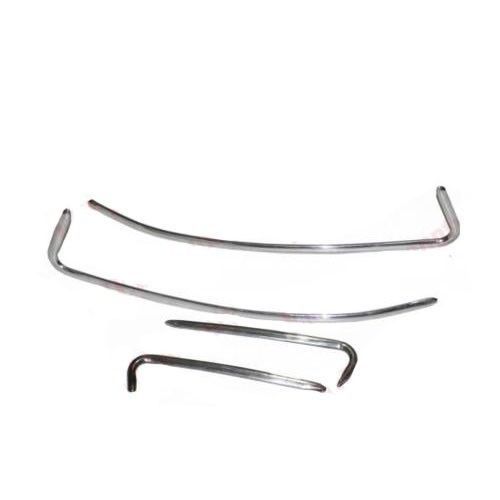 Aluminium Polished Cowl Panel Mudguard Trim Set Vespa 150 GL VLA Scooter  