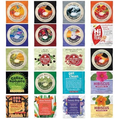   Premium Assortment of Teas & Herbs, 40 Individually Wrapped Tea Bags