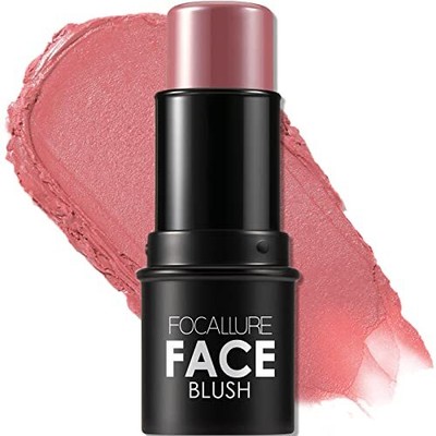 Cream Blush Makeup,Buildable Blush Stick for Cheeks,Matte and Dewy Finish,Lon...