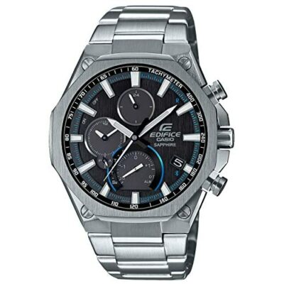 Pre-owned Casio Men Watch Edifice Eqb-1100yd-1ajf Flat Design Smartphone Link Bluetooth