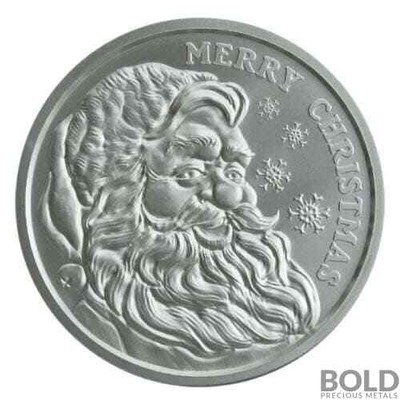 2022 Silver 1 oz Merry Christmas Santa Round