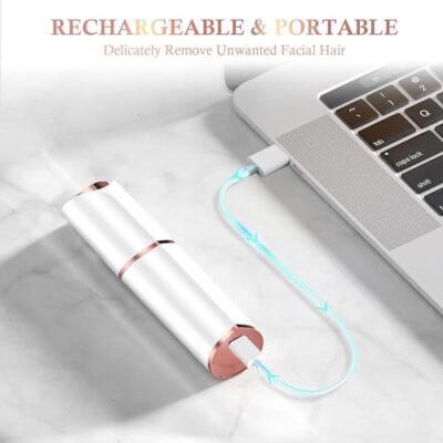 Flawless Facial Hair Remover Painless Hair Removal Portable Trimmer USB Recharge