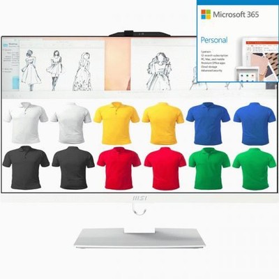 MSI Modern AM242TP 12M-055US All-in-One Computer - Intel Cor + Microsoft 365 Bun
