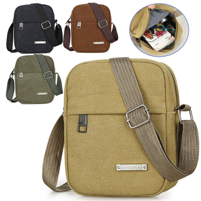 Men's Messenger Bag Cross Body Shoulder Canvas Handbag Utili