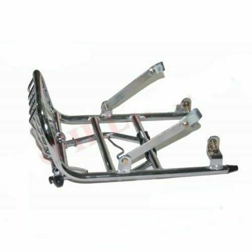 Fits Royal Enfield 350 500cc Rear Luggage Touring Carrier Light Guard Chrome 