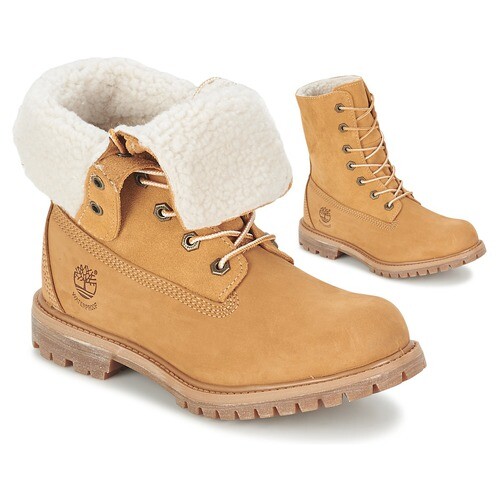 Уютные классические ботильоны TIMBERLAND из пшеничного нубука JAYNE с отложным флисом 10