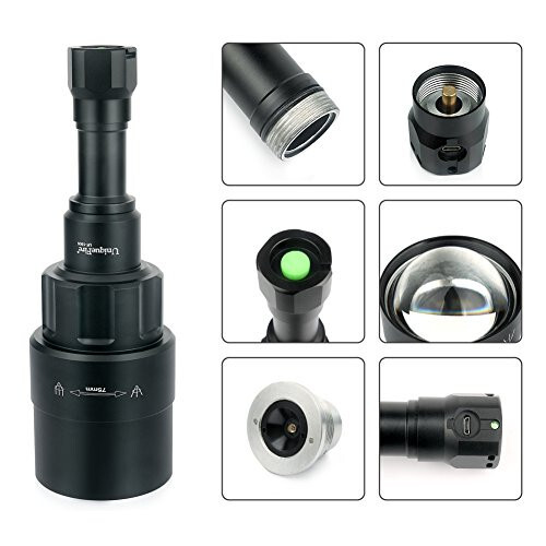 UniqueFire 1605 75mm LENS 5W 850nm USB Rechargeable IR Hunting Zoom Flashlight
