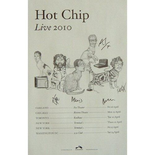 Hot Chip poster  : Live 2010 - promo poster : 11 x 17 inches